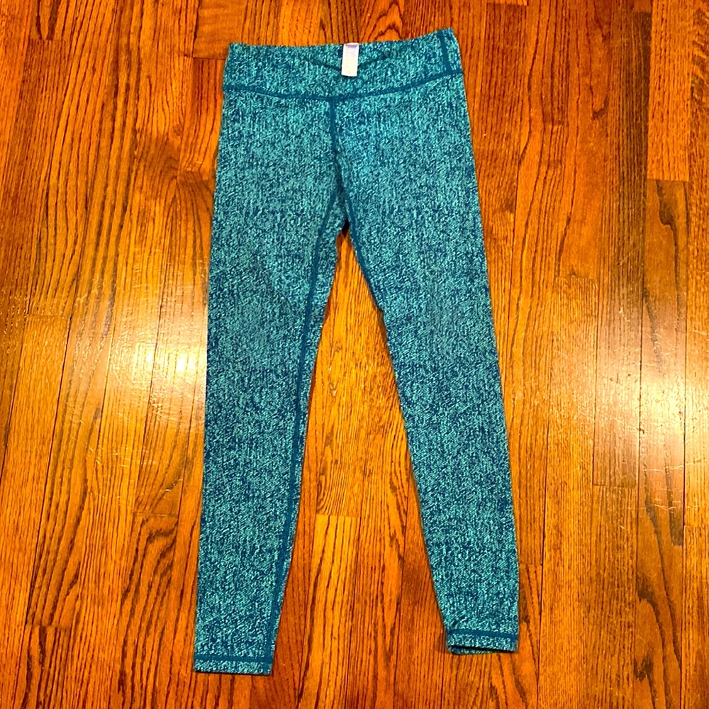Ivivva by Lululemon girls size 12 leggings in teal